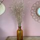 Amber glass vase bottle
