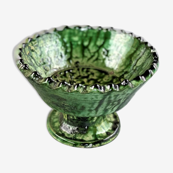 Enamelled terracotta bowl