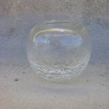 Vase en verre craquelé