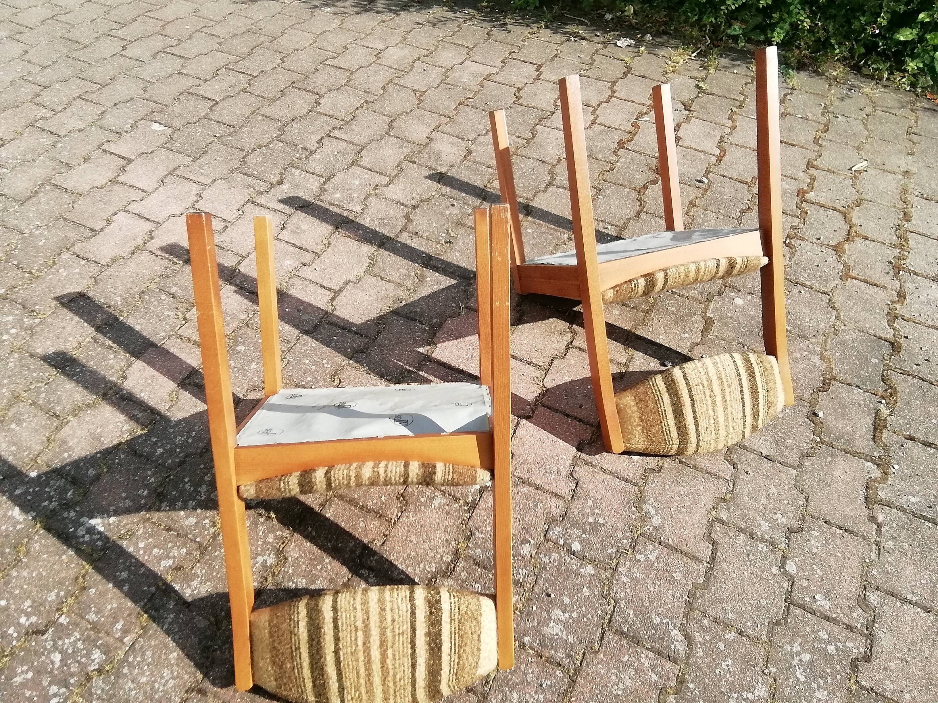 Vintage beech chairs - batch of 2