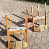 Vintage beech chairs - batch of 2
