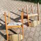 Chaises vintage en hètre - lot de 2