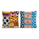 Set of 2 vintage ikat cushion covers 51x51 cm