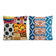 Set of 2 vintage ikat cushion covers 51x51 cm