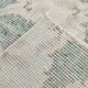 Tapis vintage géométrique beige délavé 7x10, 198x296 cm