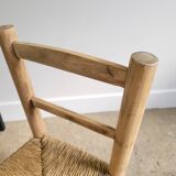 children's wooden straw chair