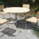 Table ronde vintage en marbre