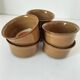 6 Denby stoneware ramekins with mushroom design - 1970s