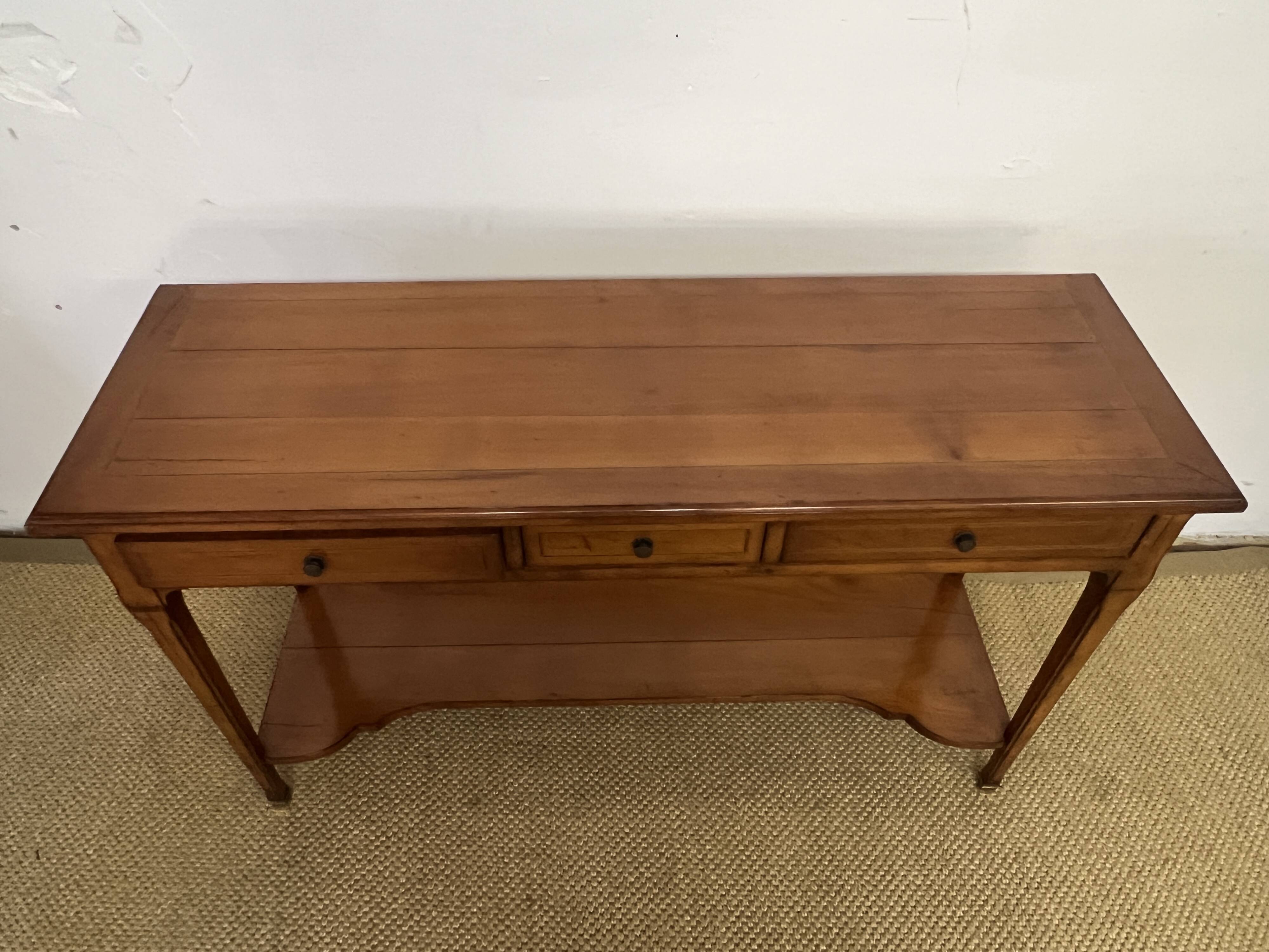 Console / server in Louis XV style cherry wood