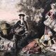 Lot 4 lithographie les saisons d'après nicolas lancret, graveur chapollion et de mare, tirage xx°
