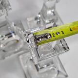 Set of 3 Villeroy & Boch Crystal Candle Holders - 11 cm, Engraved