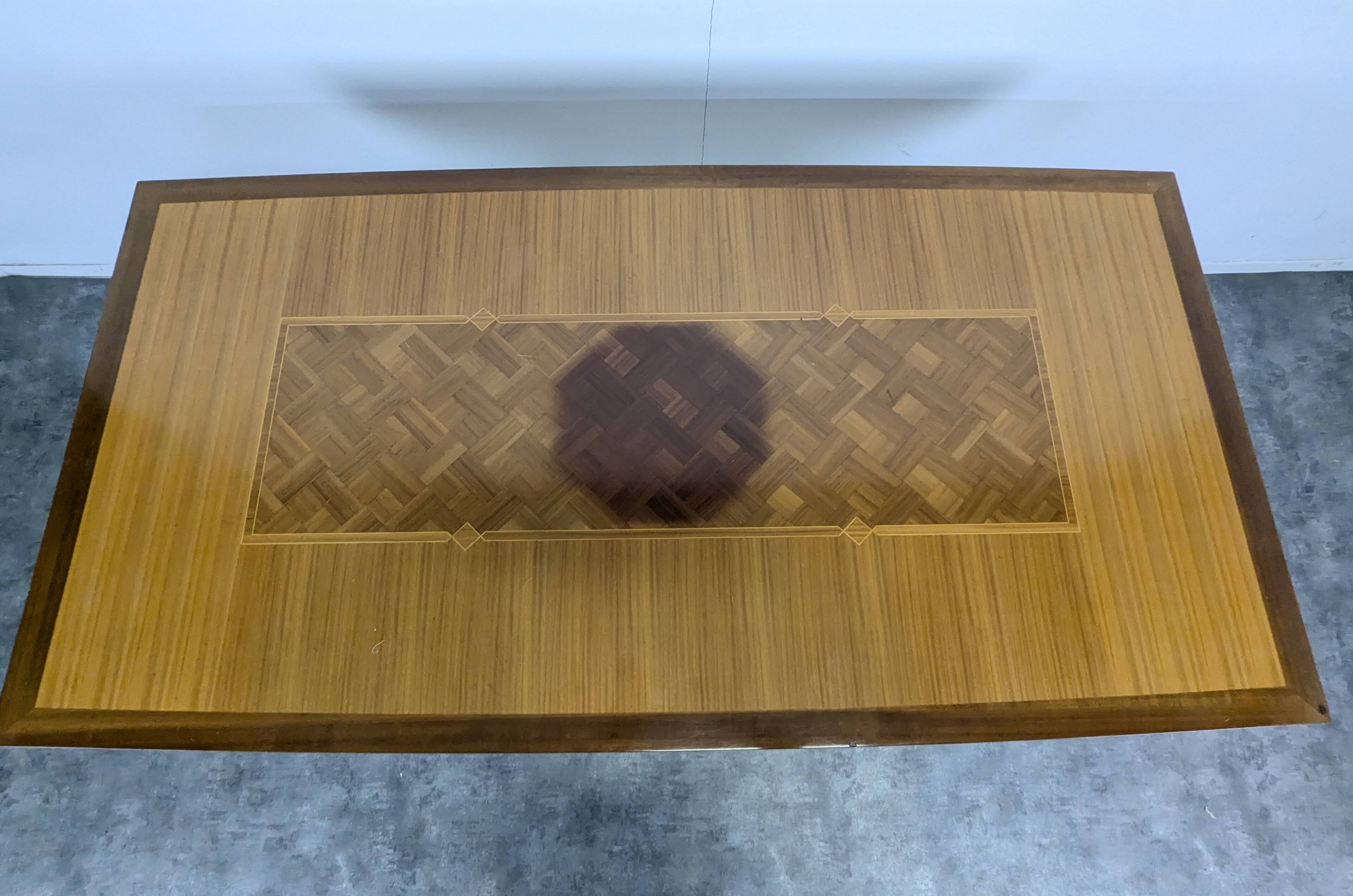 Polyester varnished table from the 1960s.