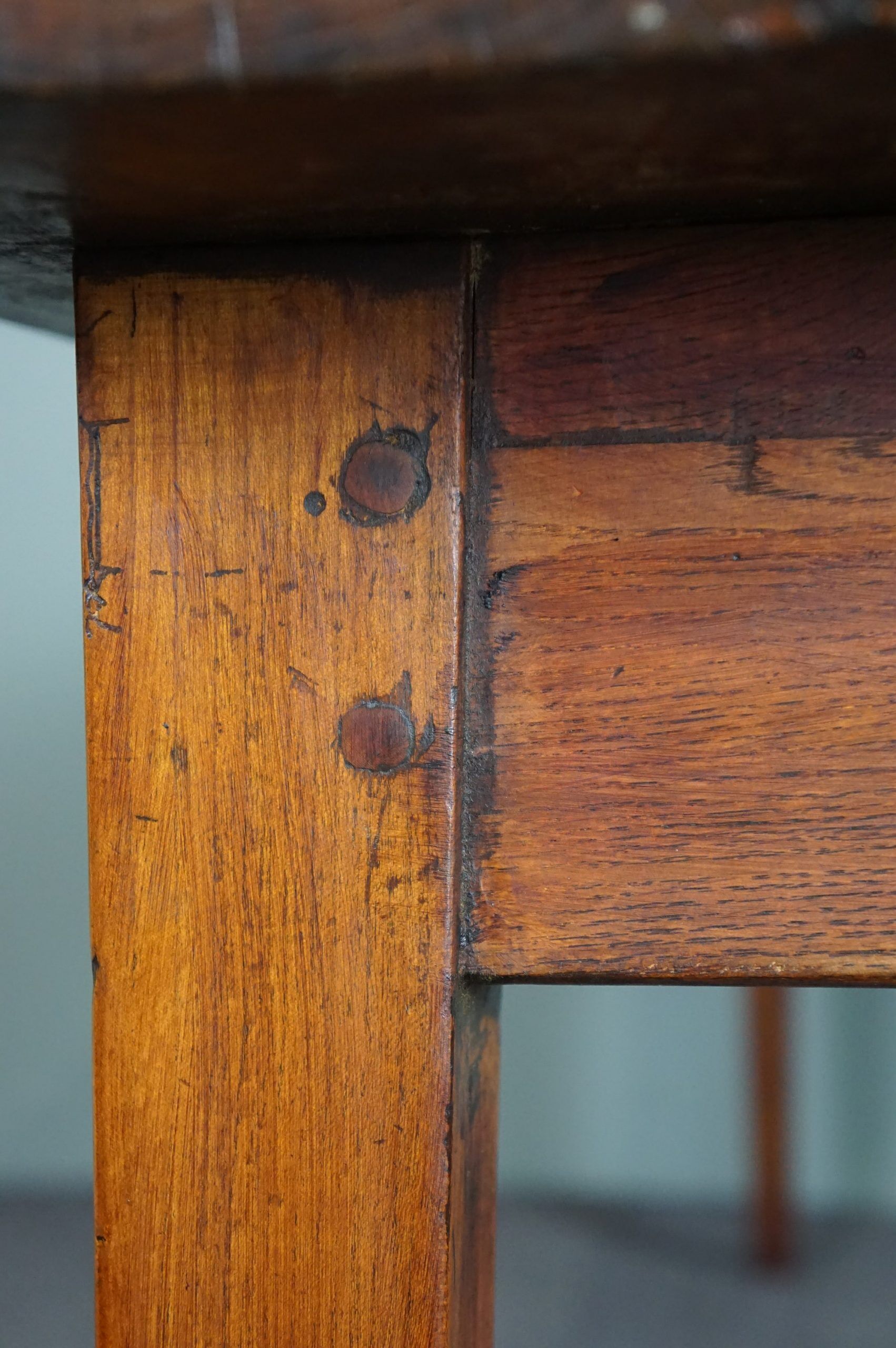 French farmhouse oak dining table circa 1880