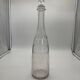 Antique engraved crystal decanter for Rum, 19th century