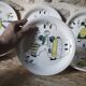 Set of 6 ceramic plates Stavangerflint Norway