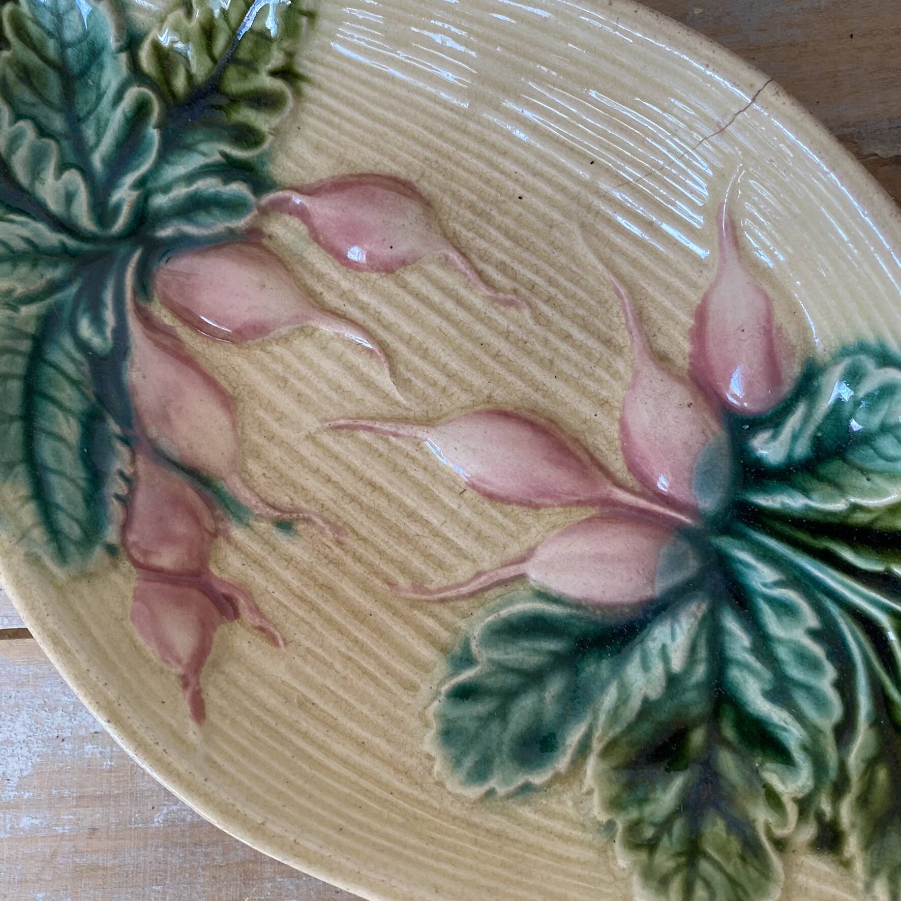Ravier in slip clay salins, radish