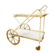 Midcentury vintage brass & steel trolley 'italian chique'