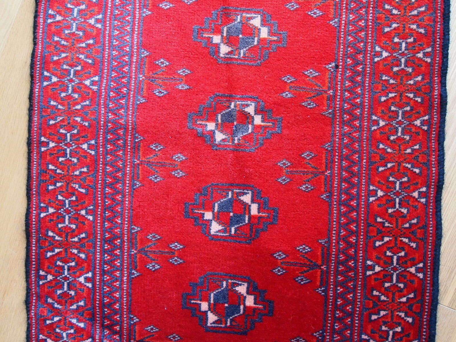 Vintage hand 60cm x 80cm 1970 made Turkmen carpet - 1C204