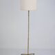 Mid-Century Italian Solid Brass Faux Bamboo Floor Lamp, 1960s