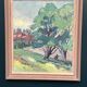 Original Swedish Oil on Canvas – "Landscape Composition" by Kramer – Signed – Vintage and Framed – 72 × 62 cm (28.3" × 24.4")