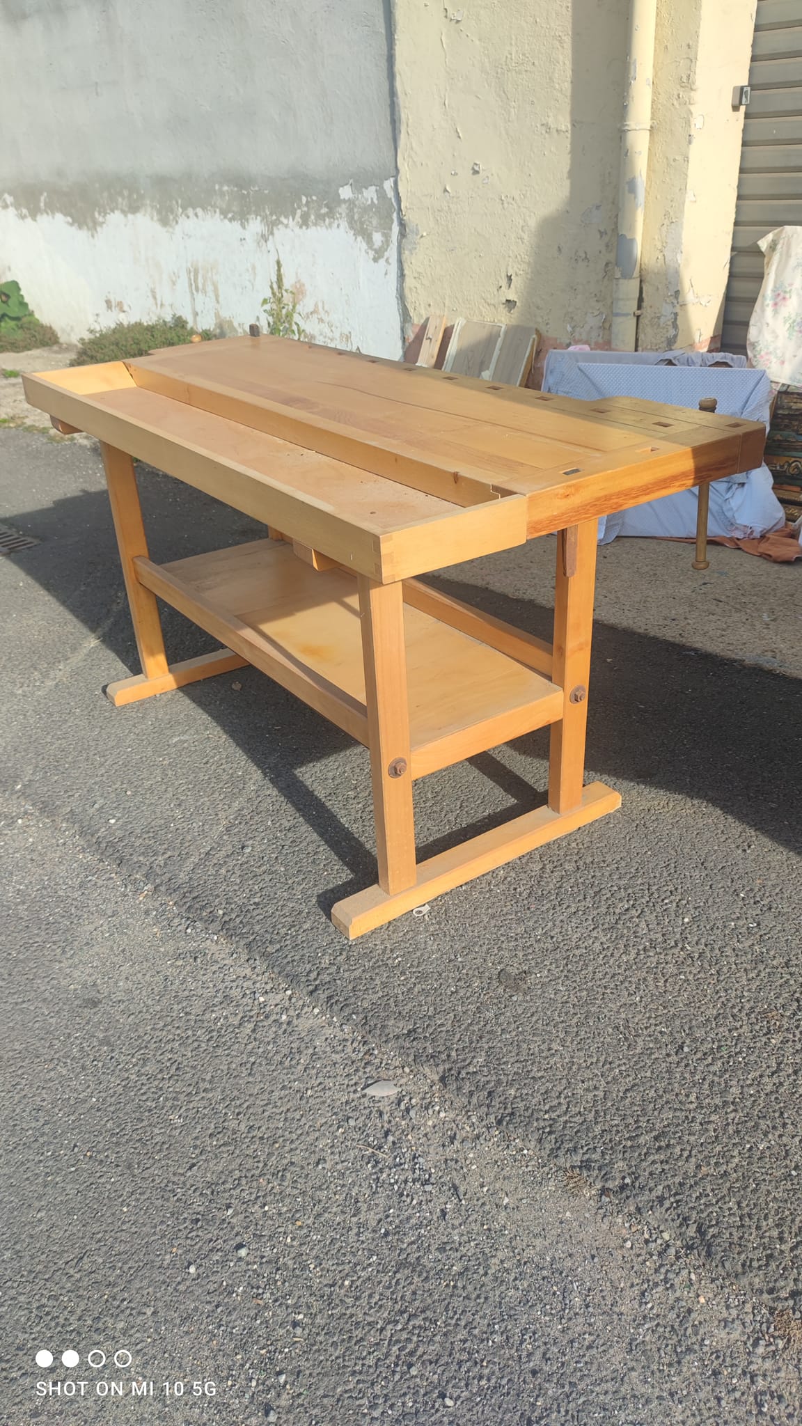 Solid beech workbench