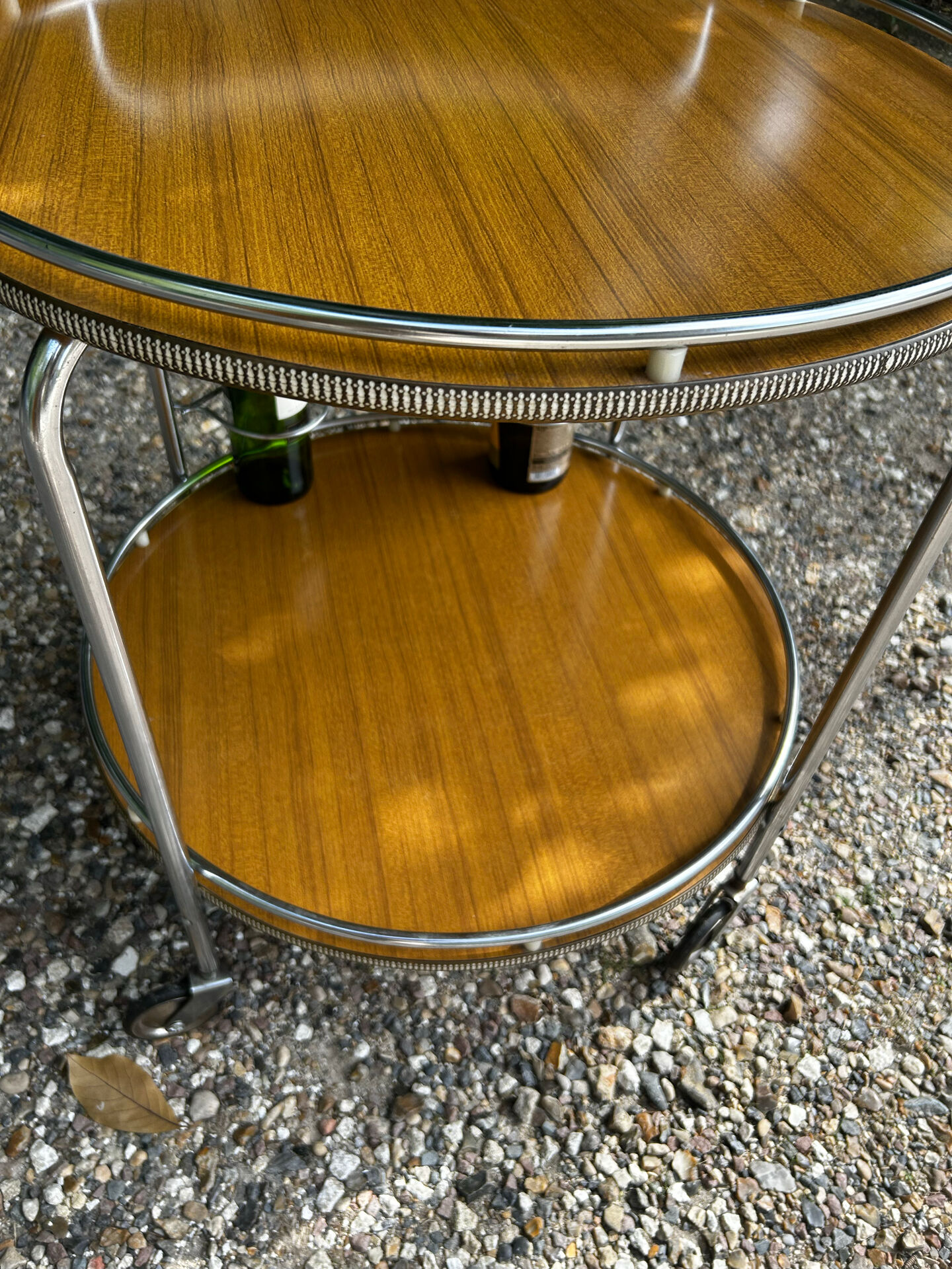 Vintage rolling bar cart from the 60s/70s.