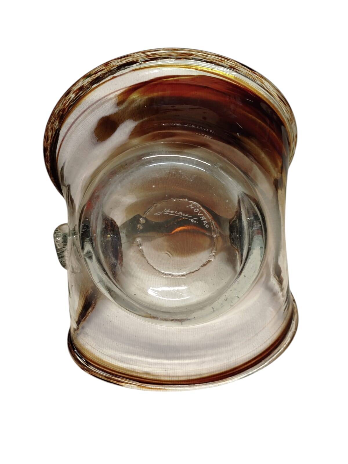 Jean Claude Novaro Glass Fruit Basket