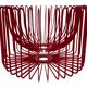 Ehlén Johansson for Ikea - metal red 'Trådig' fruit bowl basket