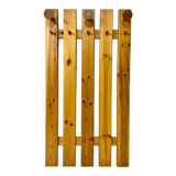 Vintage wall coat rack in solid pine