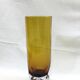 Orange crystal vase