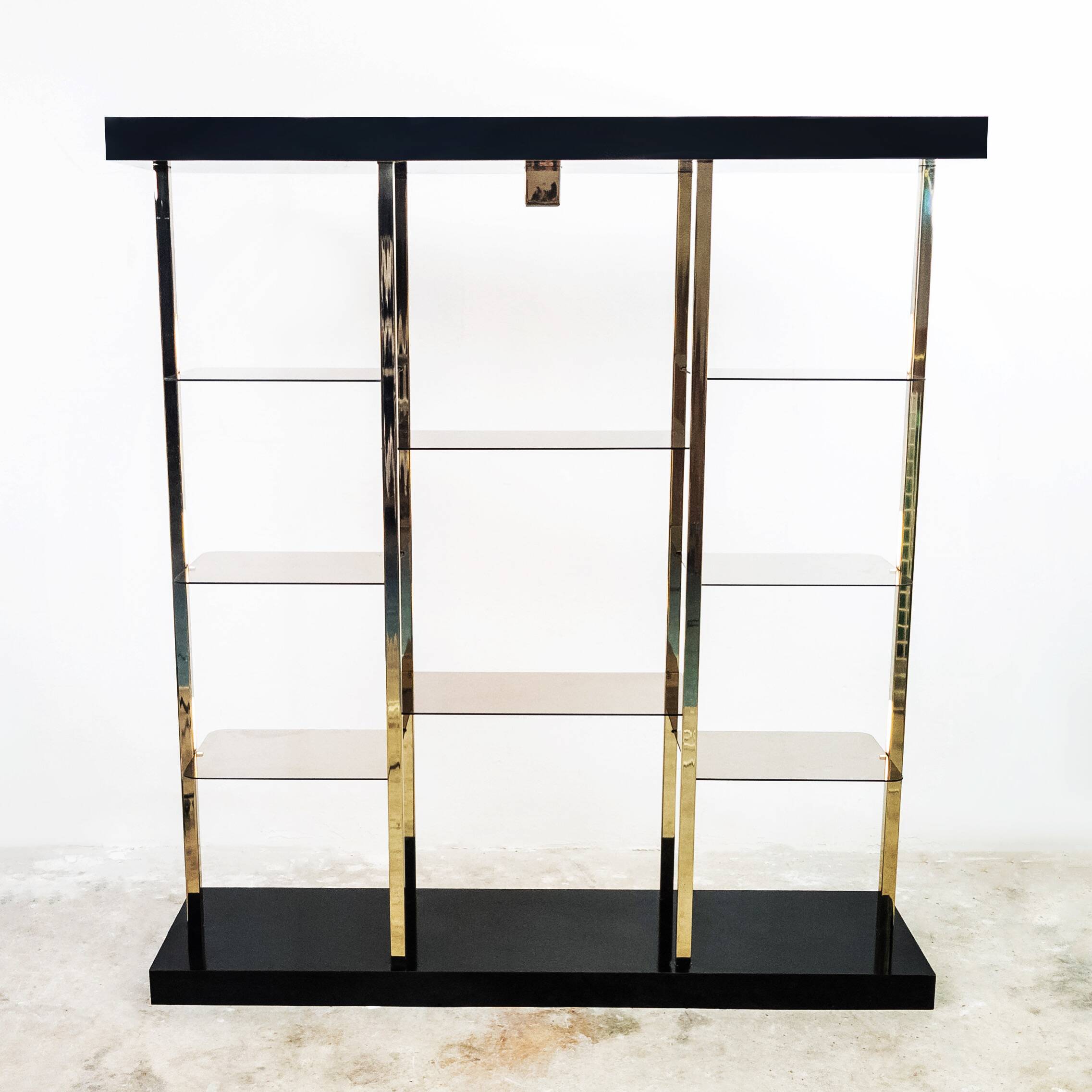 Superb Vitrine Hollywood Regency Belgochrom 1970