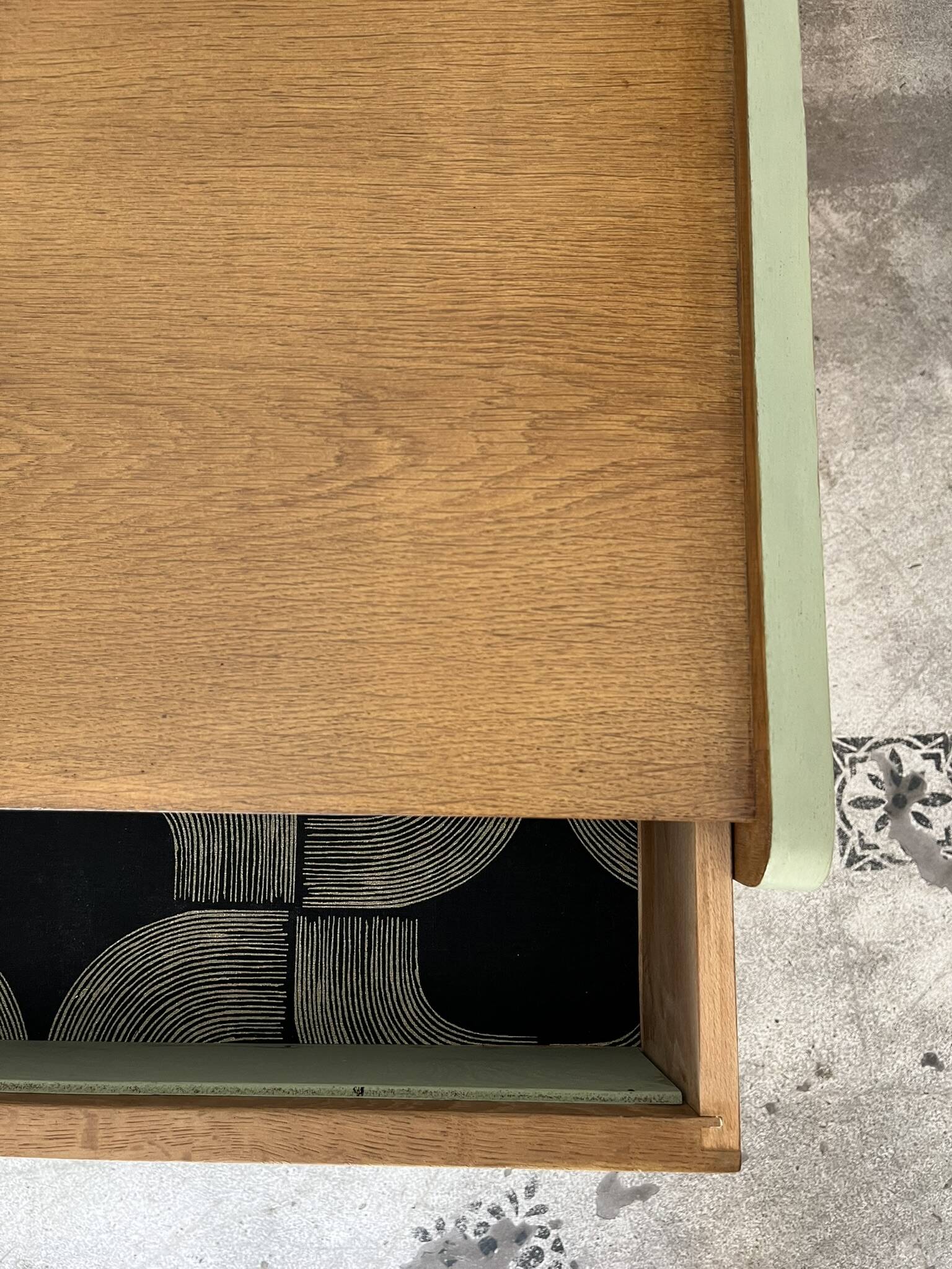 Commode en bois de style scandinave, années 50-70