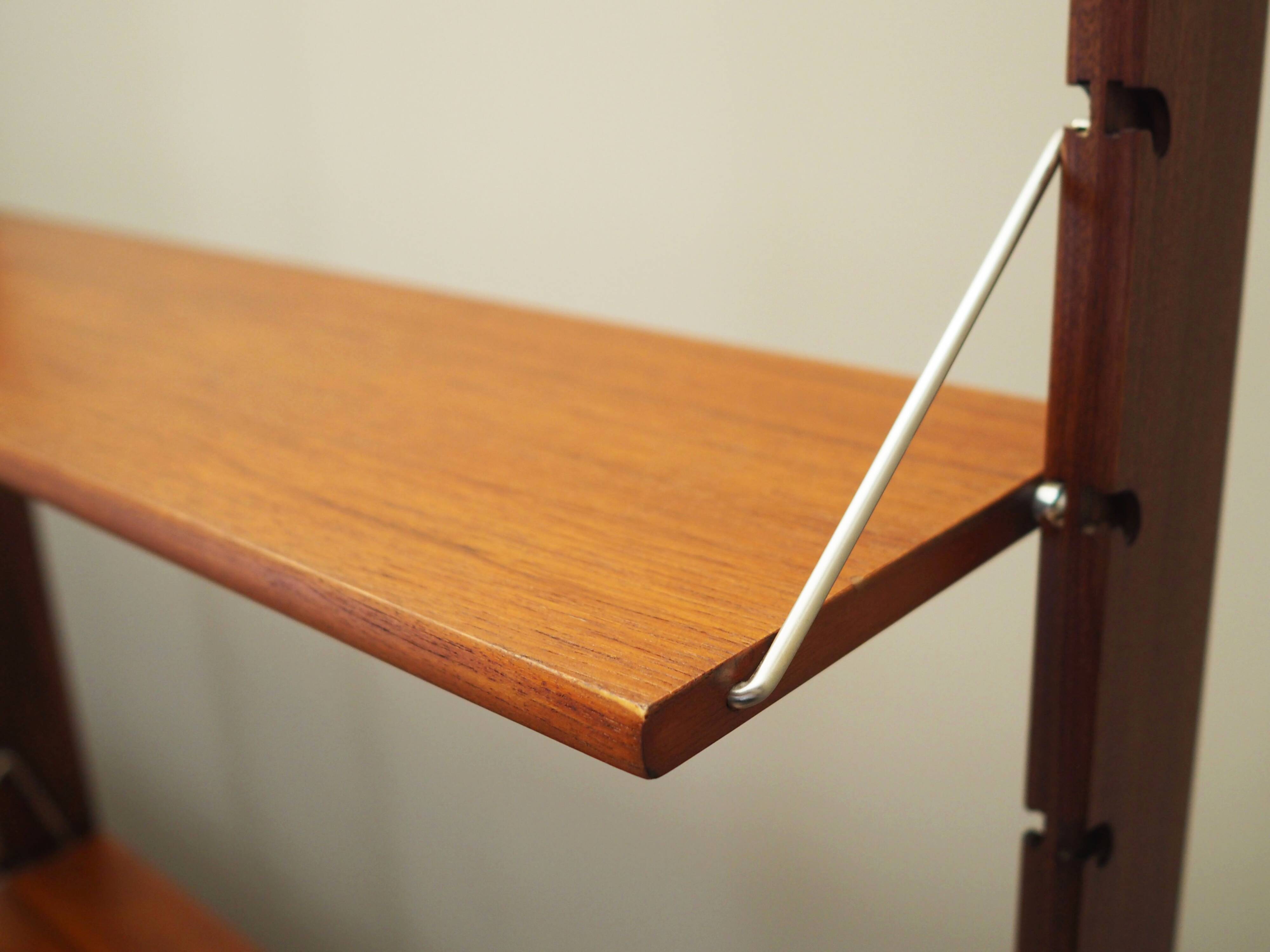 Teak system bookcase, Norwegian design, 1960s, production: Blindheim Mobelf