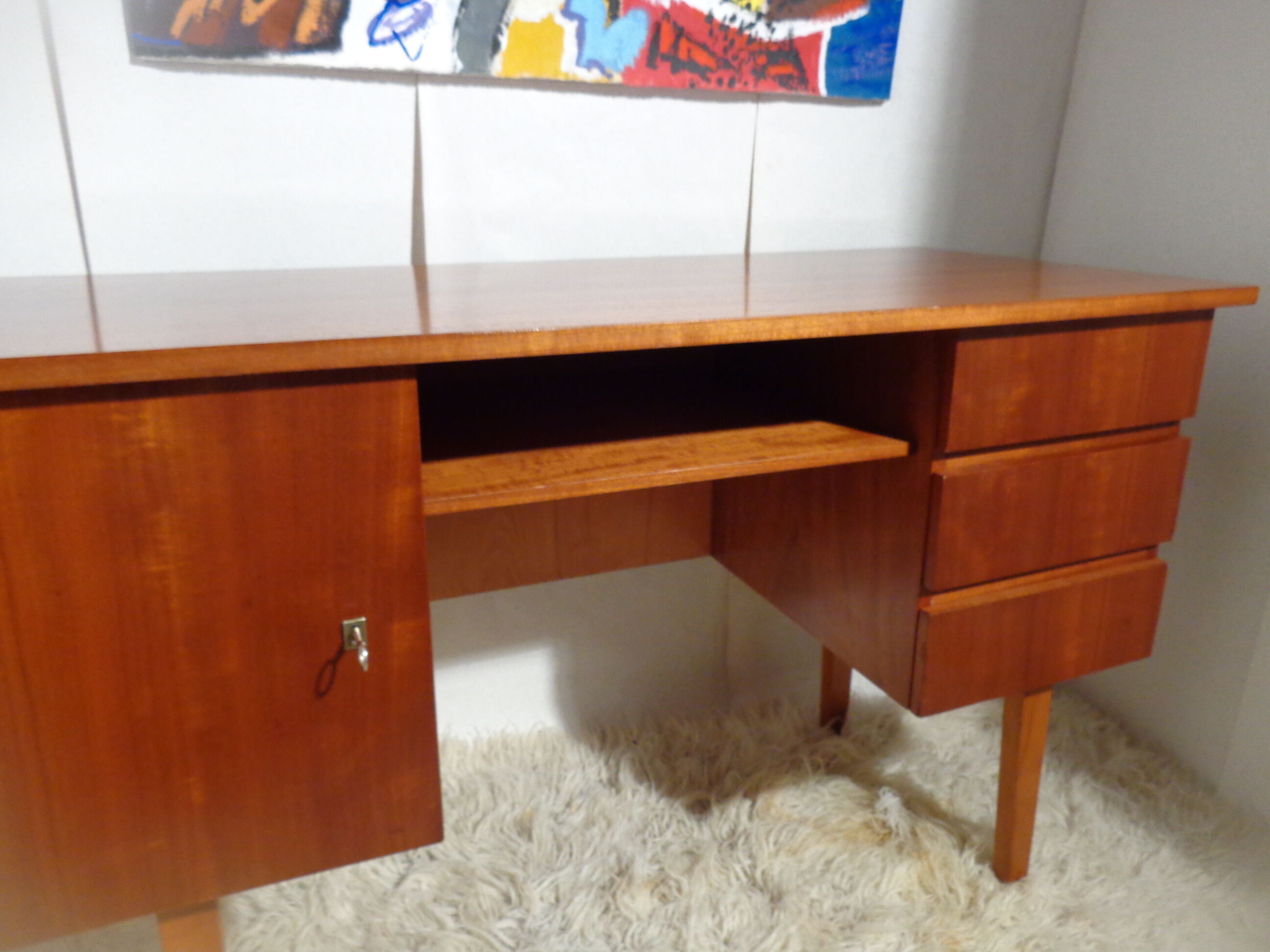 Vintage office of the 60s golden oak