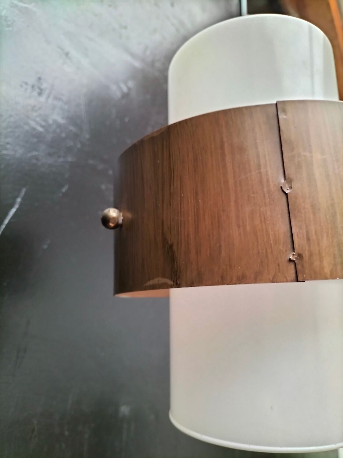 Vintage glass pendant light