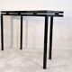 Magnificent console design by Pierre Vandel Paris 1970s black lacquered.