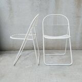 Pair of Ted Net folding chairs by Niels Gammelgaard for Ikea, 1970s