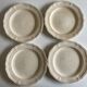Set de 4 assiettes 18e à godrons en faience fine