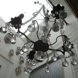 chandelier with bronze tassel 4 lumieres