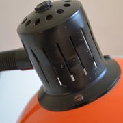 Vintage Aluminor France orange lamp from the 70s 1970