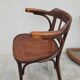 Office chair signed Baumann bistro style curved wood - 1930s