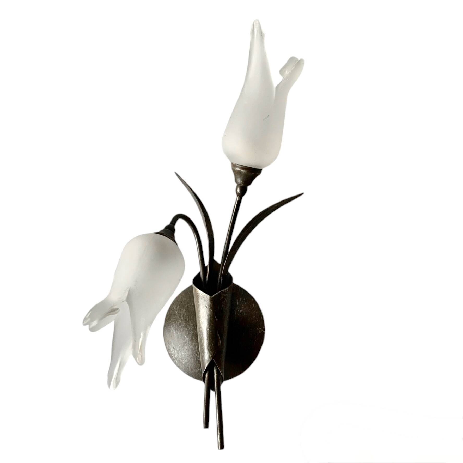 Vintage "tulip" wall light