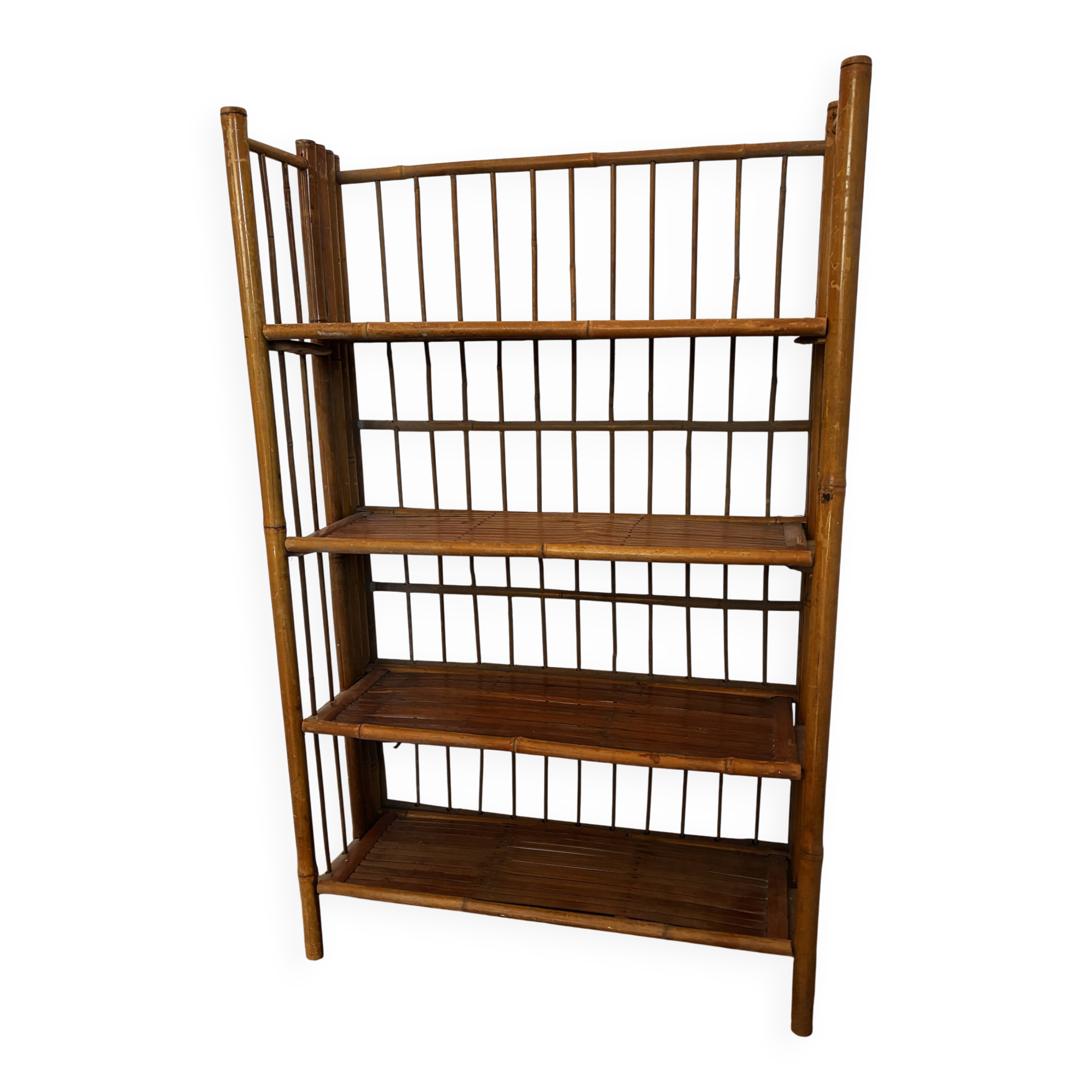 Vintage Foldable Bamboo Shelf