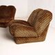 70s FLORAL PRINT MODULAR SOFA & TABLE