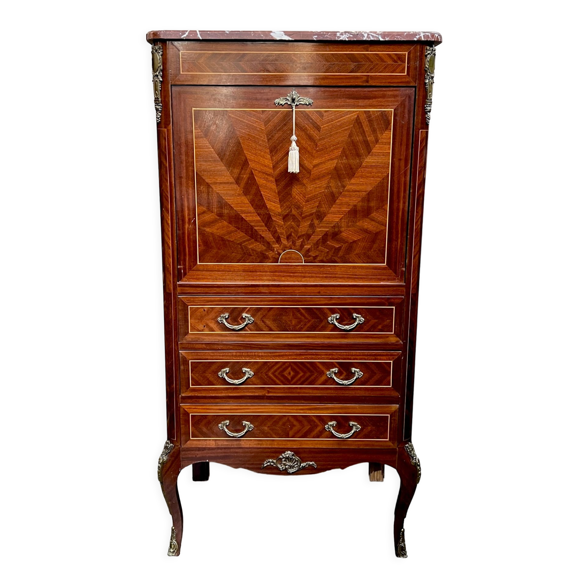 Lady secretary in mahogany Louis XVI style