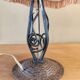 Lampe art nouveau fer forgé