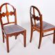 Art Deco Dinig Set in Caucasian Walnut, 1920s, Set of 7
