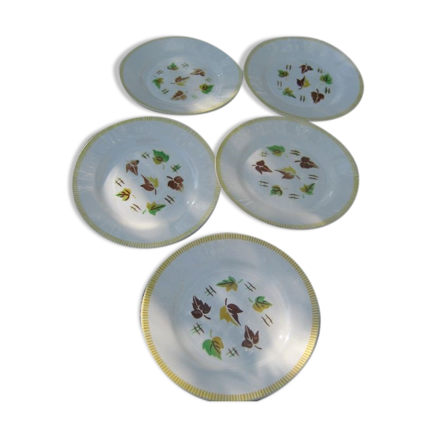 5 plates dessert DIGOIN model Sirocco