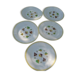 5 plates dessert DIGOIN model Sirocco