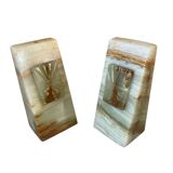 pair of Art Deco onyx bookends